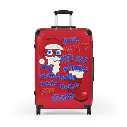 santa's shoes - Suitcase (dark red)