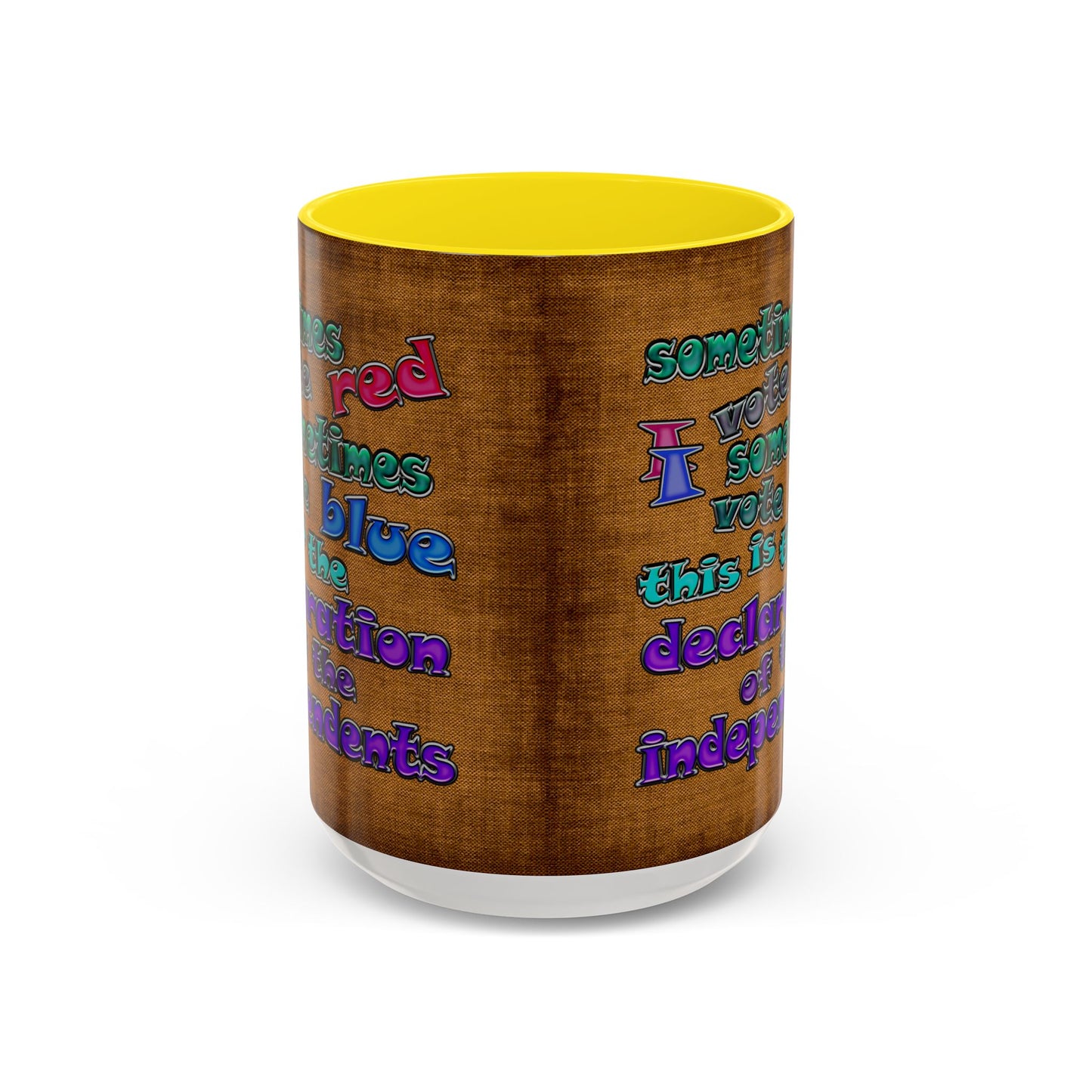 declaration of the independents - Accent Mug (brown papyrus)