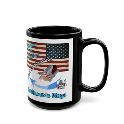 shoot for the stars - Black Mug (white)