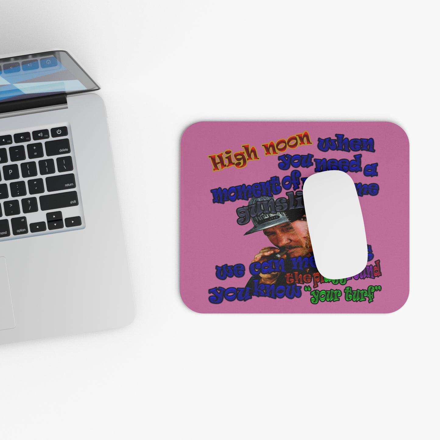 high noon - Mouse Pad (Rectangle) (light pink)