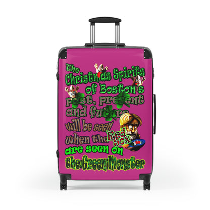christmas spirits of boston - Suitcase (pink)