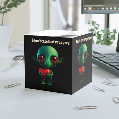 I don't care that your grey - note cube (black)