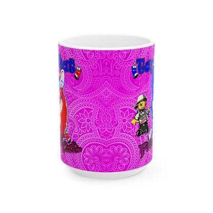tag that - White Mug (pink swirl)