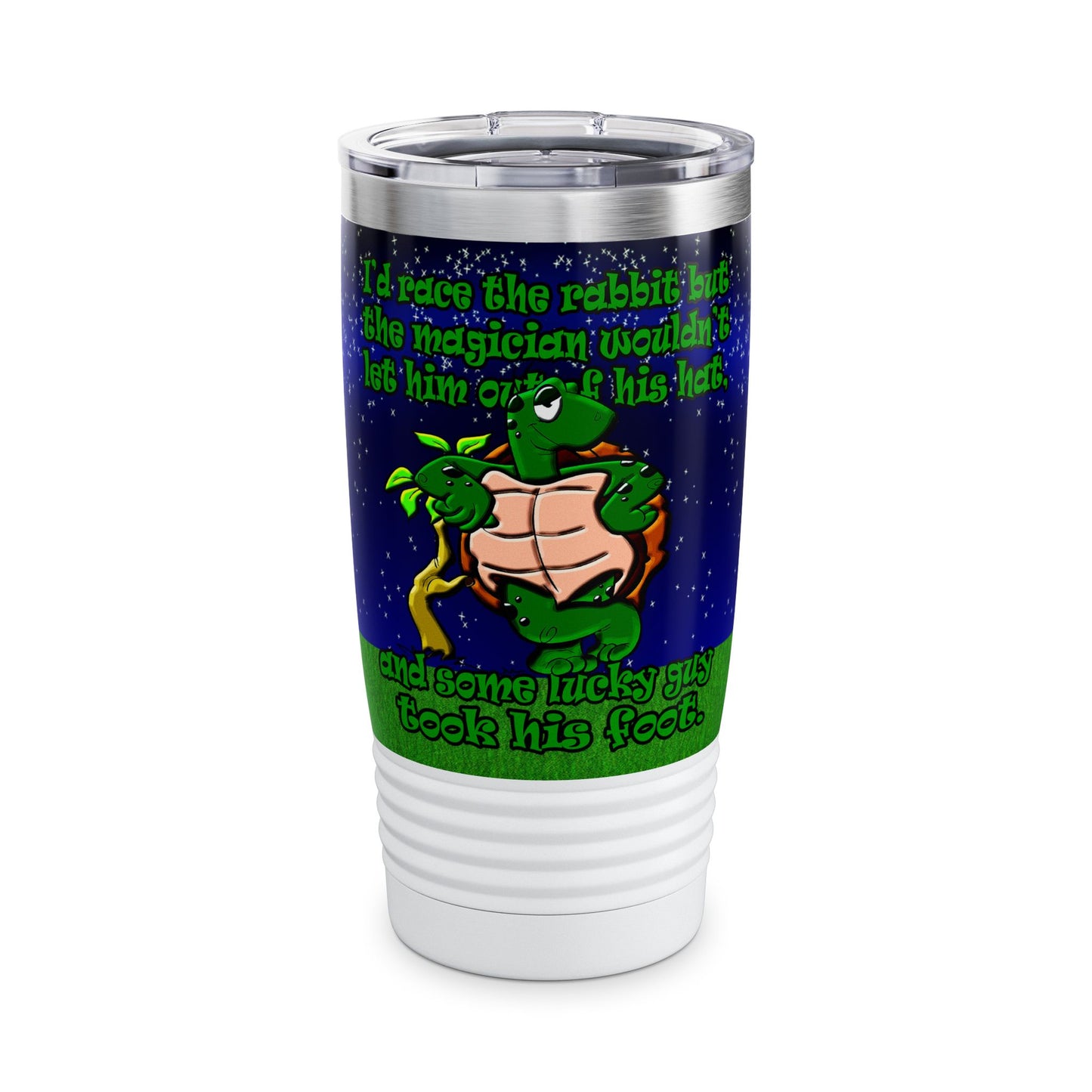 turtle race - Ringneck Tumbler, 20oz ('snoops' background)