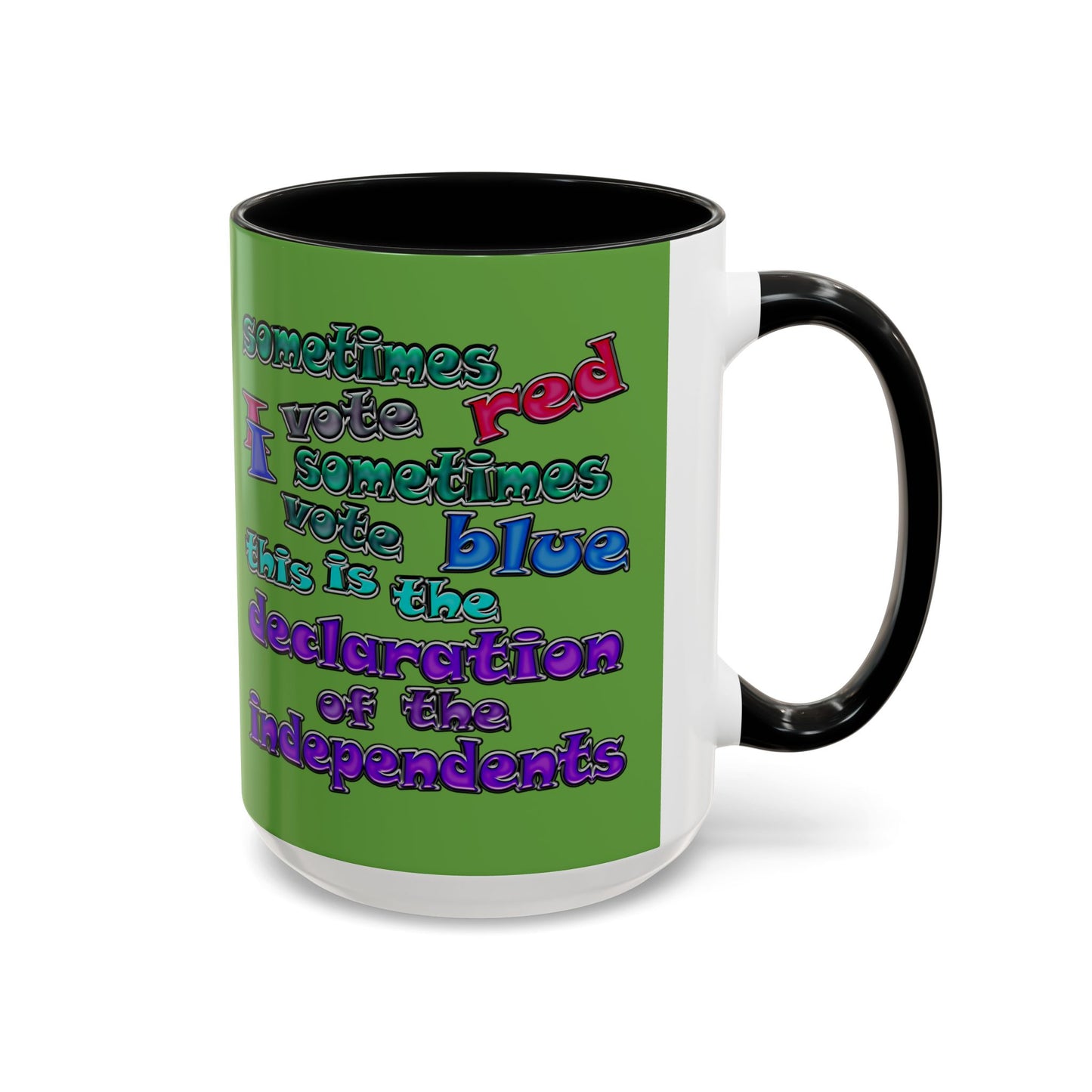 declaration of the independents - Accent Mug (green)