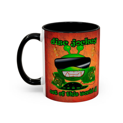 disc jockey - Accent Mug (burnt orange)