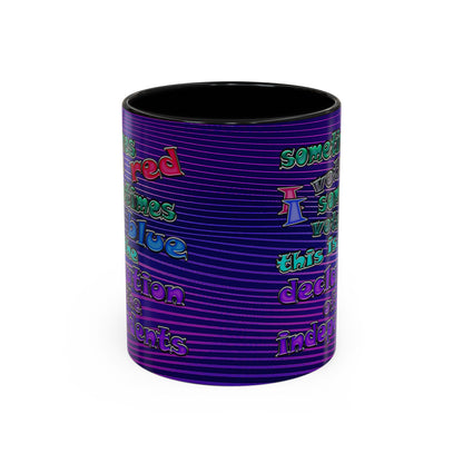 declaration of the independents - Accent Mug (purple wave)