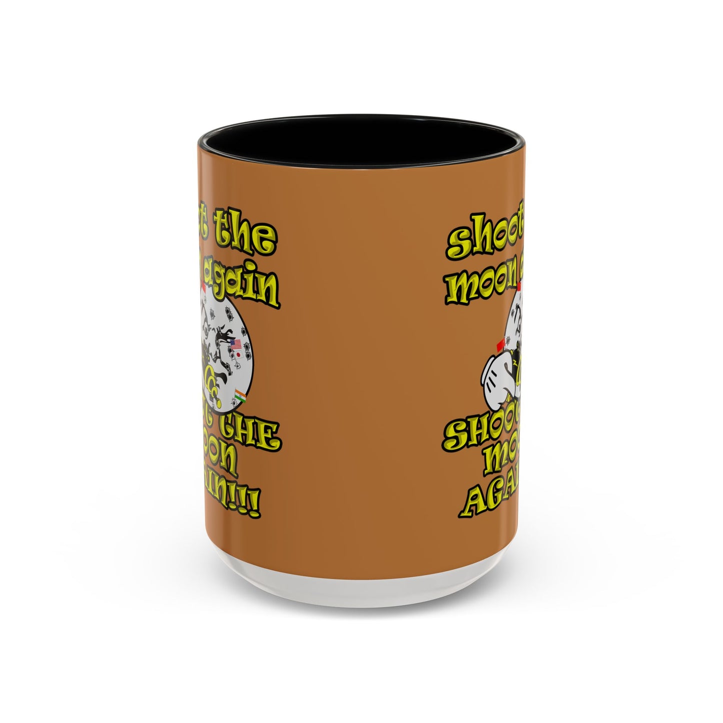 shoot the moon again - Accent Mug (light brown)