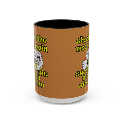 shoot the moon again - Accent Mug (light brown)