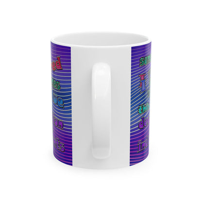 declaration of the independents - White Mug (purple wave)