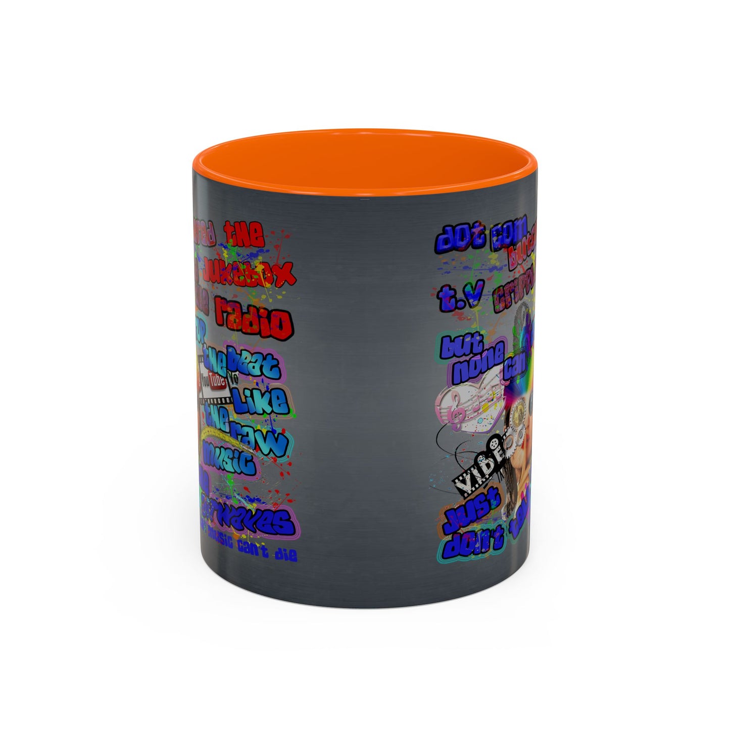 drop the beat - Accent Mug (grey-light grey)