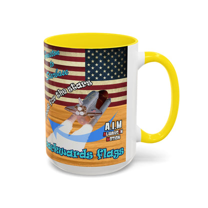 shoot for the stars - Accent Mug (butterscotch wood finish)