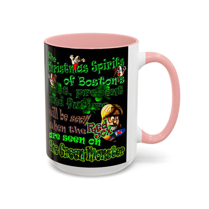 christmas spirits of boston - Accent Mug (black)