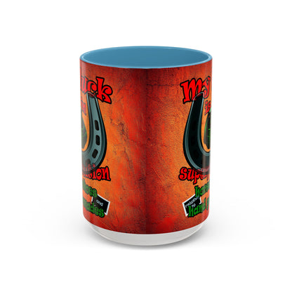 my luck - Accent Mug (burnt orange)