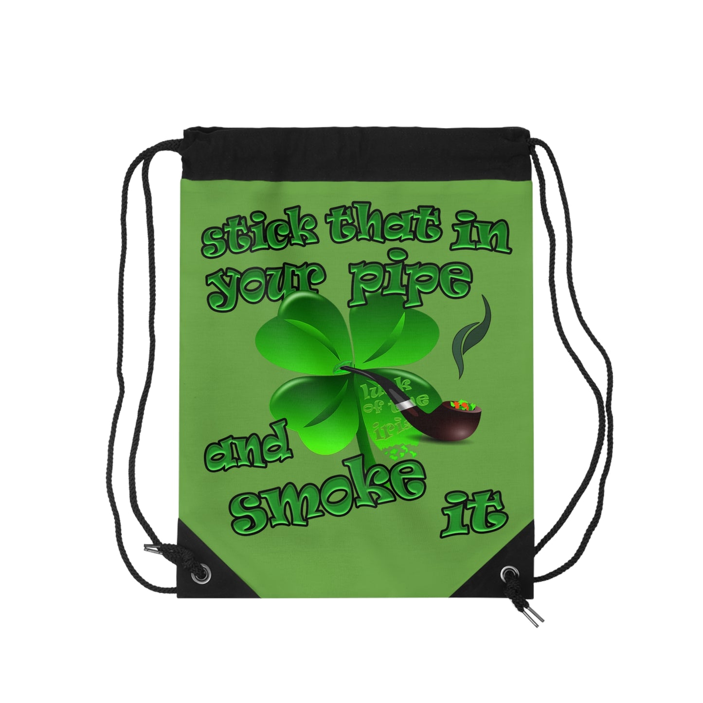 celtics logo - Drawstring Bag (green)