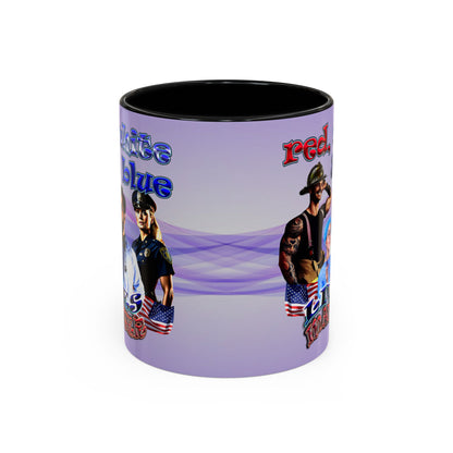 rw&b lives matter - Accent Mug (light blue-pink wave)