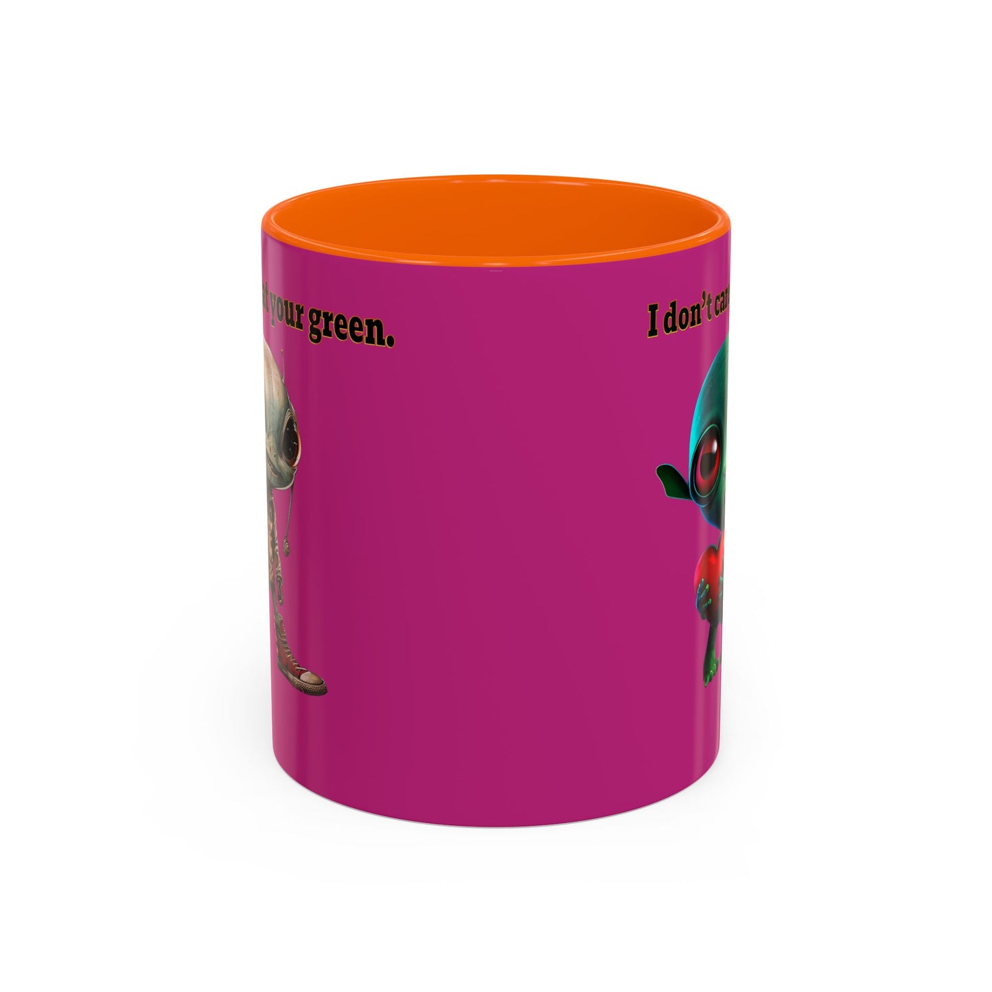 I don't care that your grey - Accent Mug (pink)