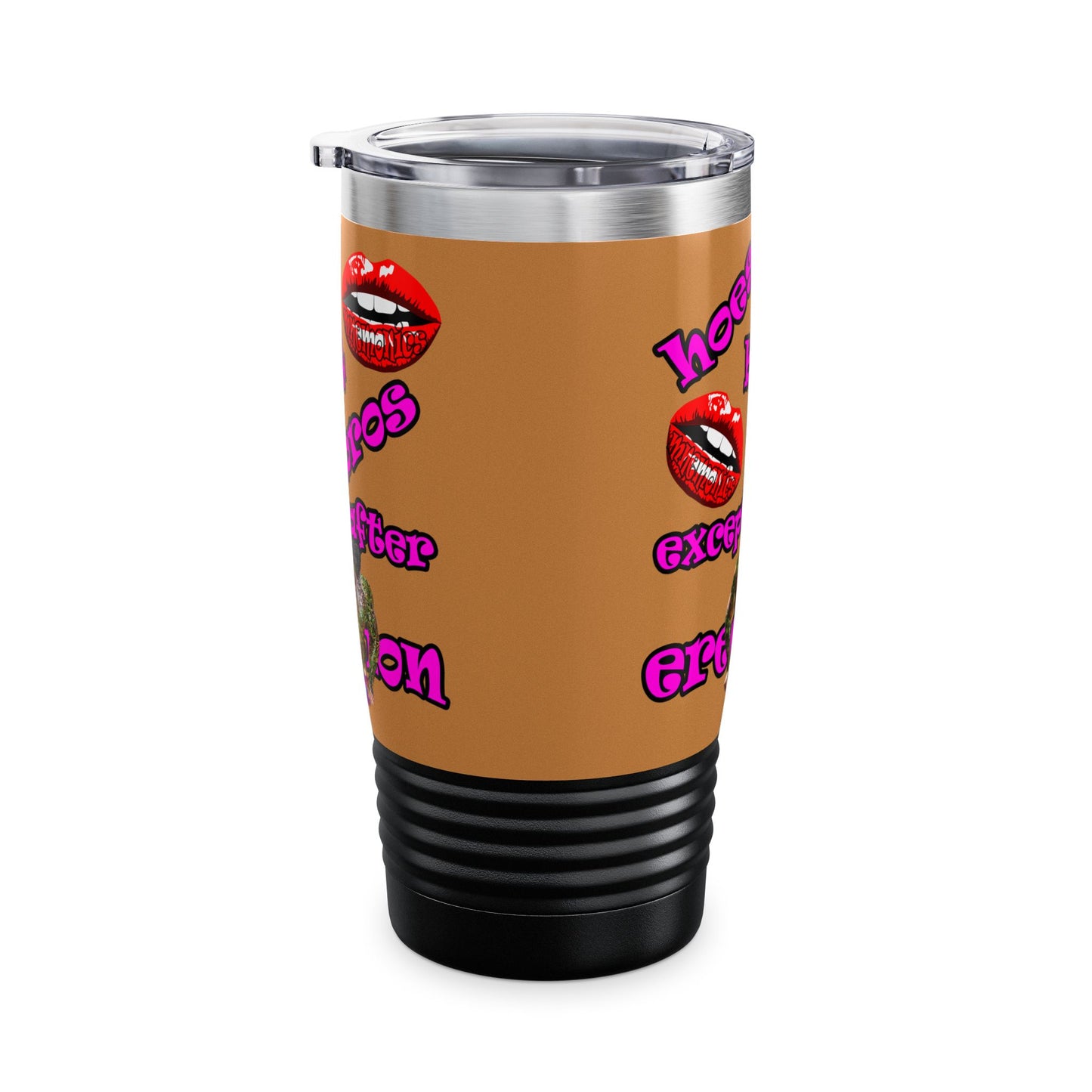 hoes b4 bros - Ringneck Tumbler, 20oz (light brown)