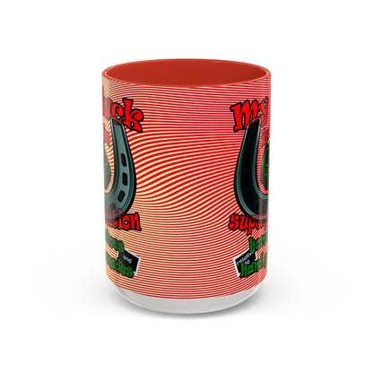my luck - Accent Mug (yellow-orange wave)