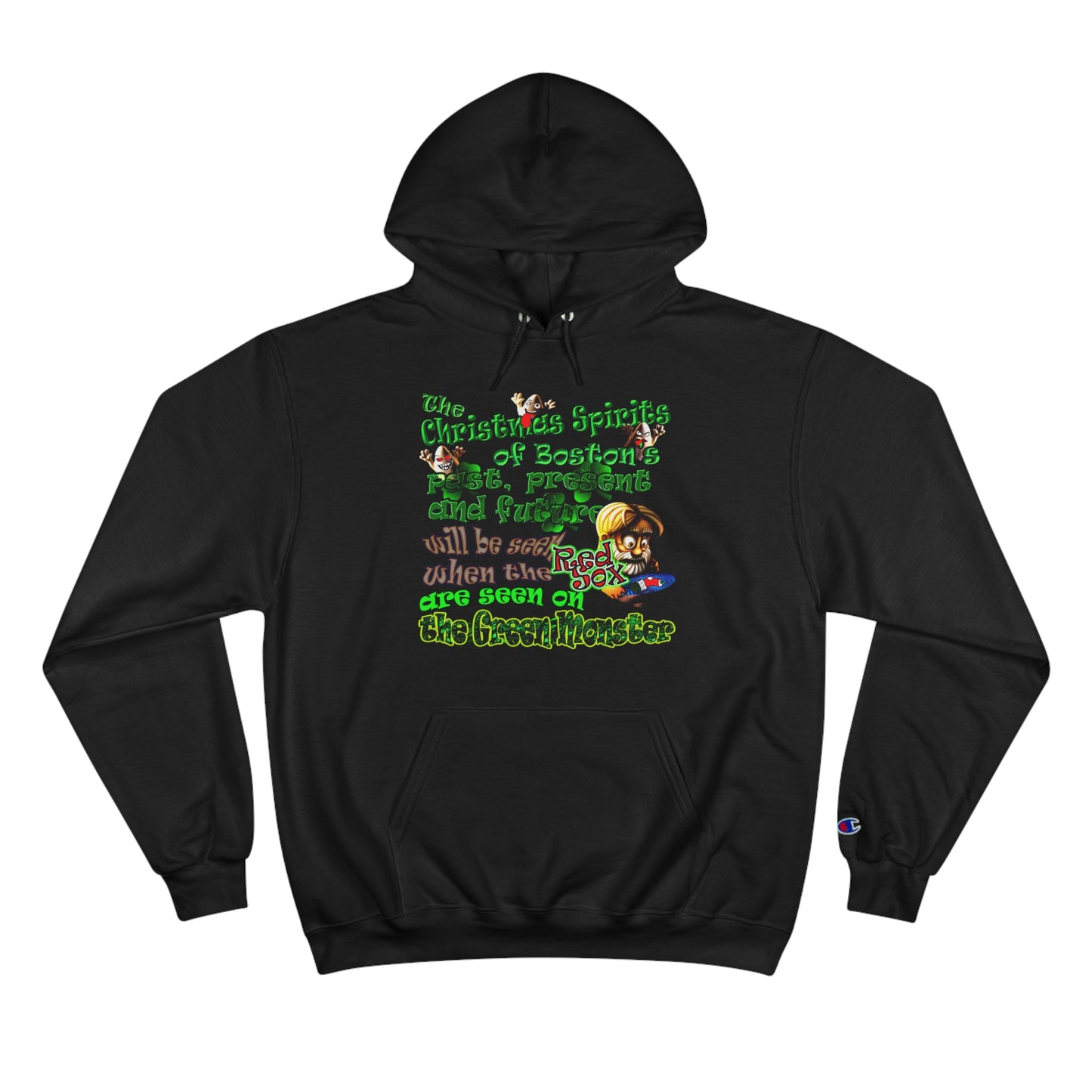 christmas spirits of boston - Champion Hoodie