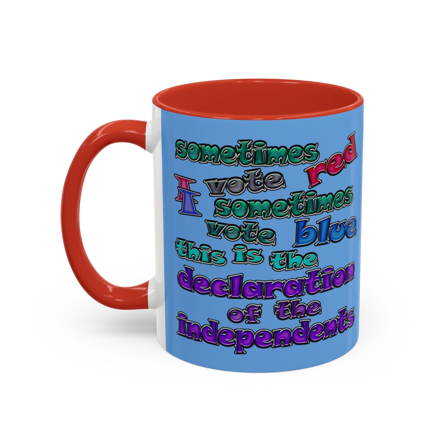 declaration of the independents - Accent Mug (light blue)