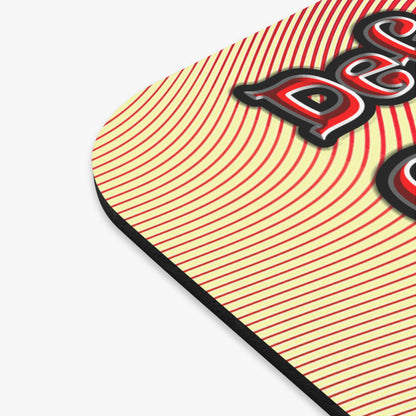 defy conquer reach - Mouse Pad (Rectangle) (yellow-orange wave)