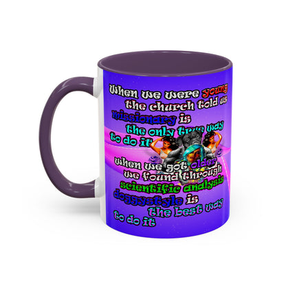 doggystyle - Accent Mug (purple-pink wave)