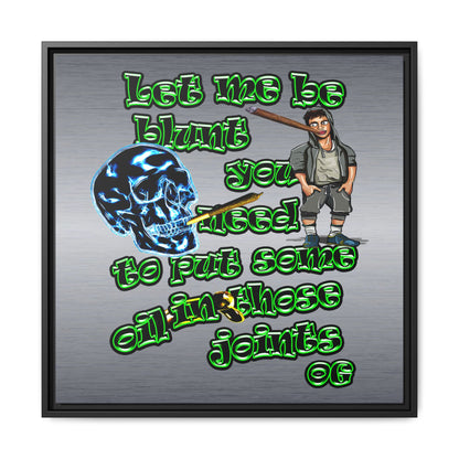 og - framed canvas art (brushed nickel)