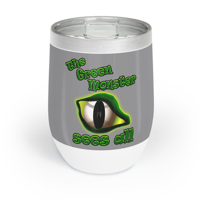 green monster - Chill Wine Tumbler (grey)