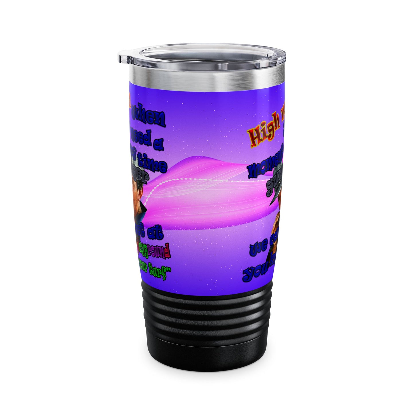 high noon - Ringneck Tumbler, 20oz (purple-pink wave)