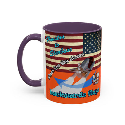 shoot for the stars - Accent Mug (orange)