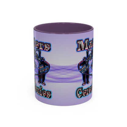 em cee squared - Accent Mug (light blue-pink wave)