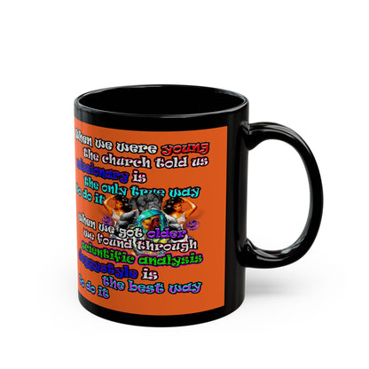 doggystyle - Black Mug (orange)