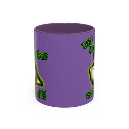 green monster - Accent Mug (light purple)