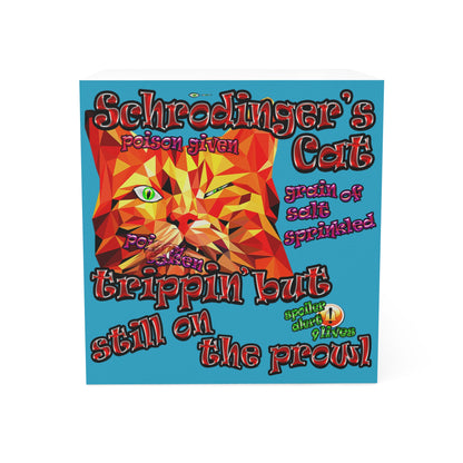 schrodinger's cat - note cube (turquoise)