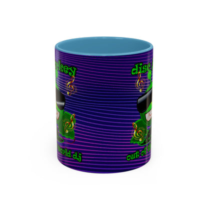 disc jockey - Accent Mug (purple wave)