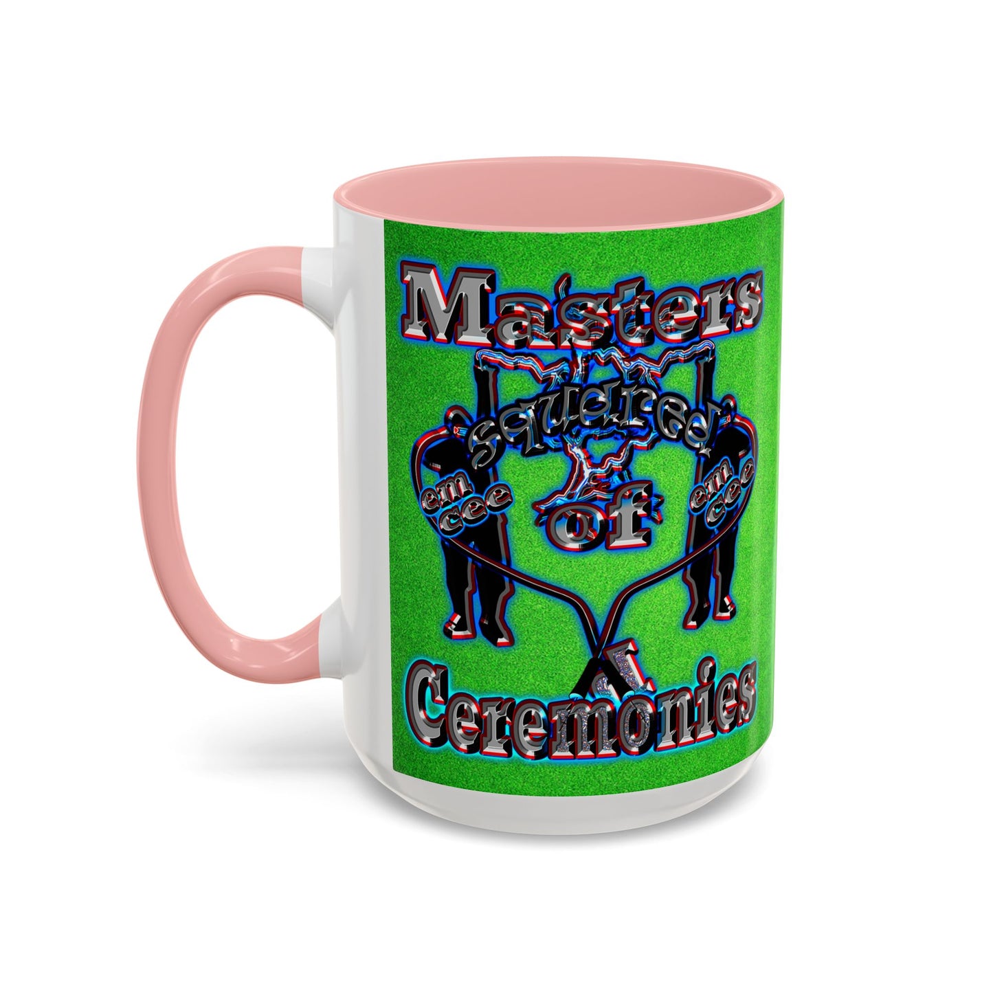 em cee squared - Accent Mug (green turf)