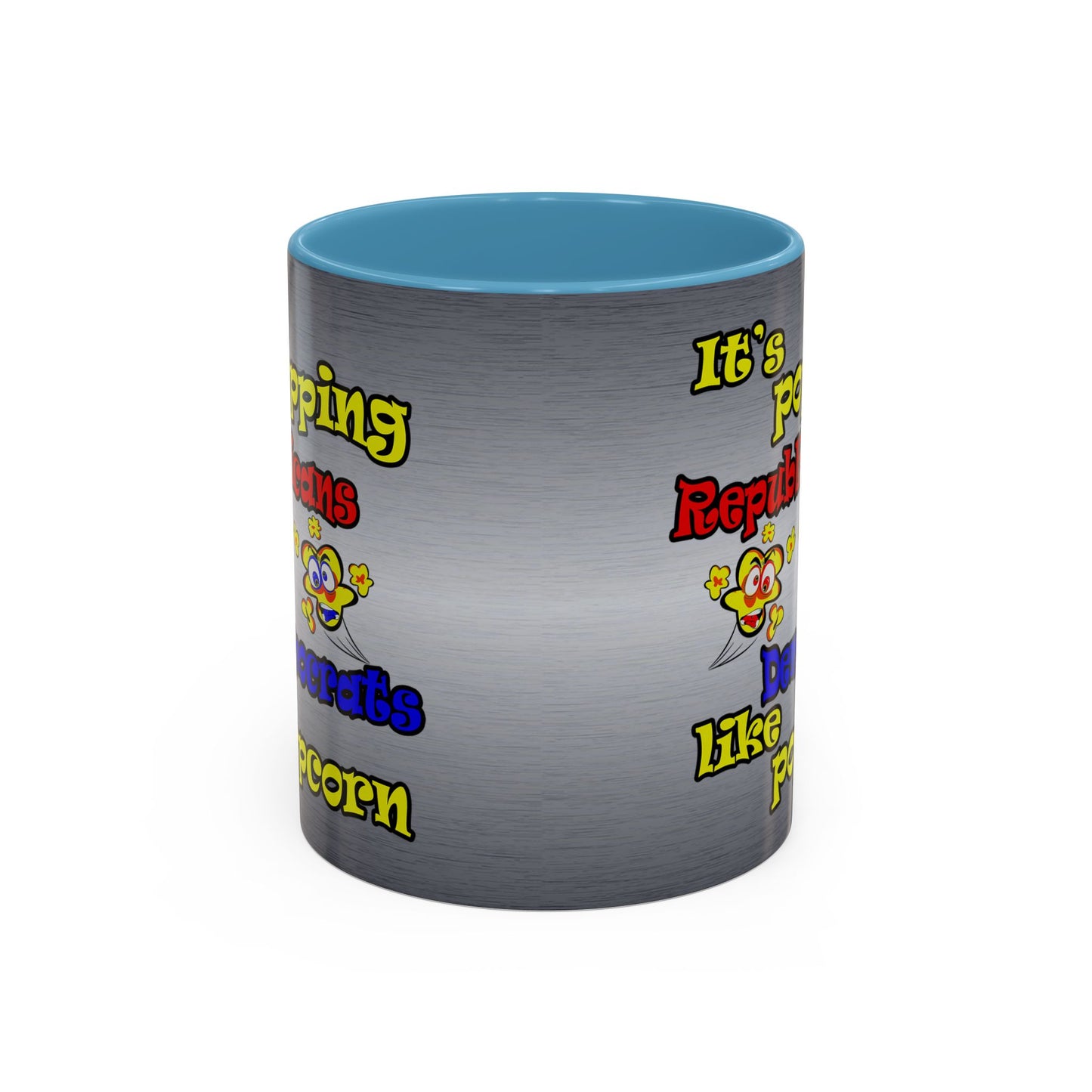 popping like popcorn - Accent Mug (brushed nickel)