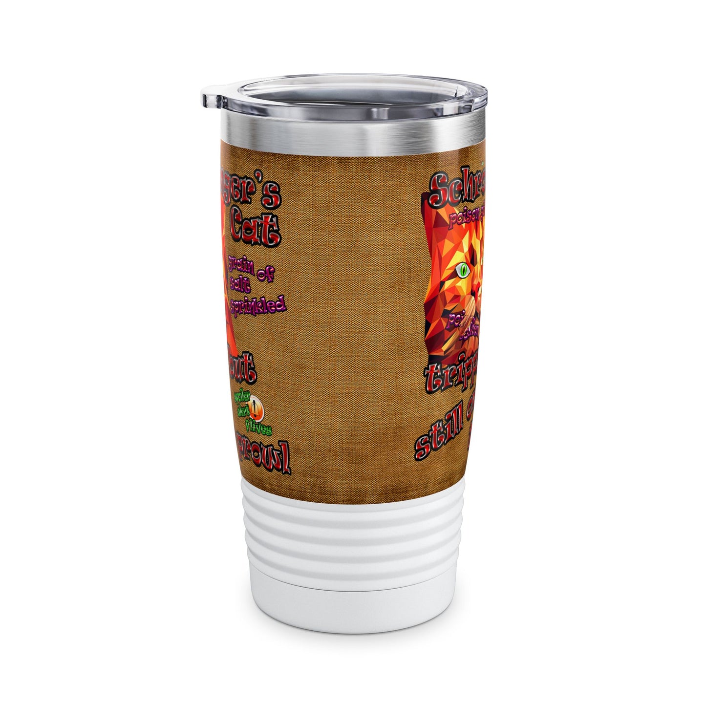 schrodinger's cat - Ringneck Tumbler, 20oz (brown papyrus)