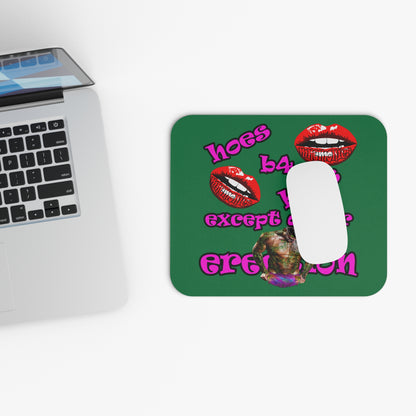 hoes b4 bros - Mouse Pad (Rectangle) (dark green)