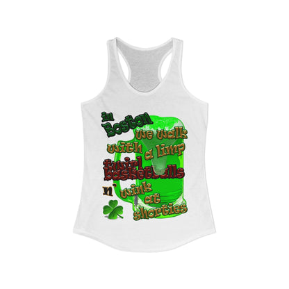 celtics logo - Women's Ideal Racerback Tank