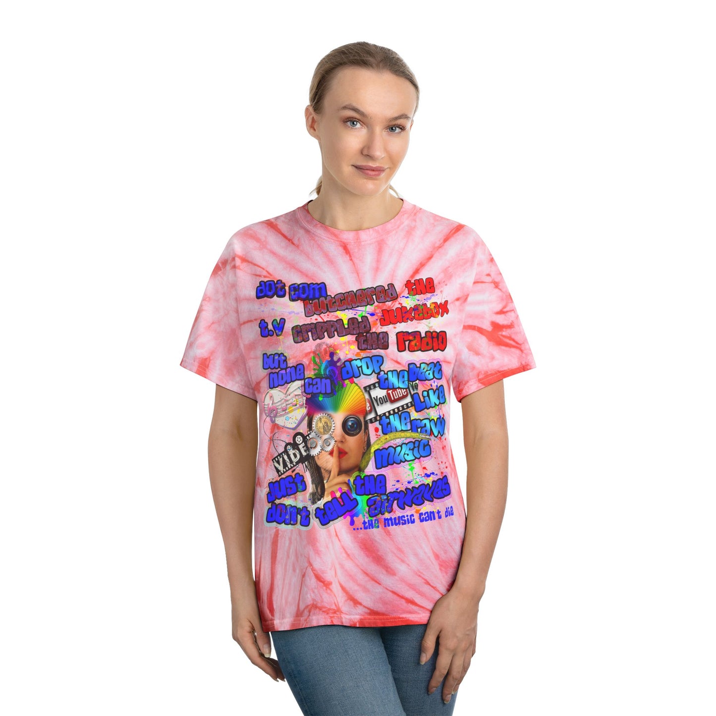 drop the beat - Tie-Dye Tee, Cyclone