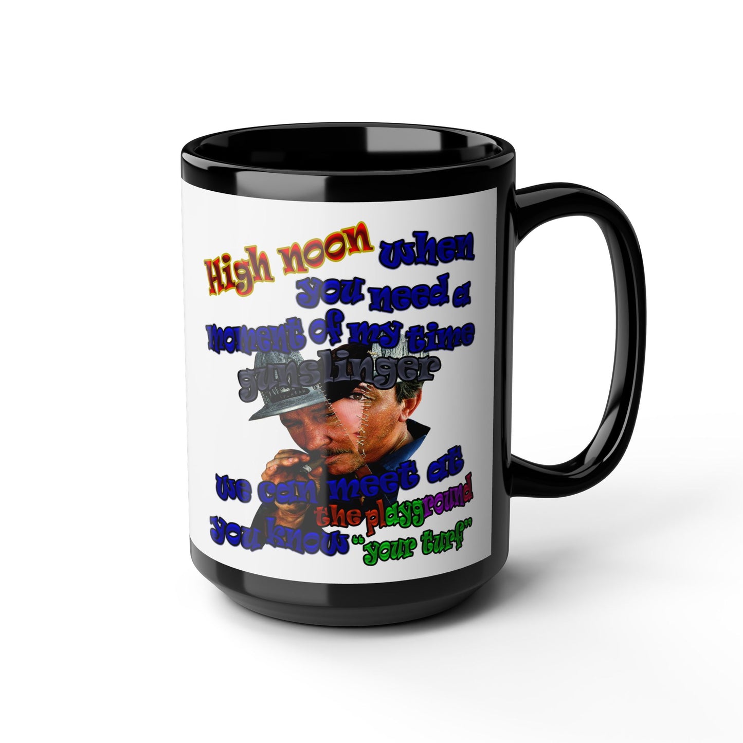 high noon - Black Mug (white)