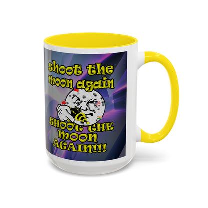shoot the moon again - Accent Mug (grey-pink wave)