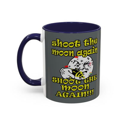 shoot the moon again - Accent Mug (dark grey)