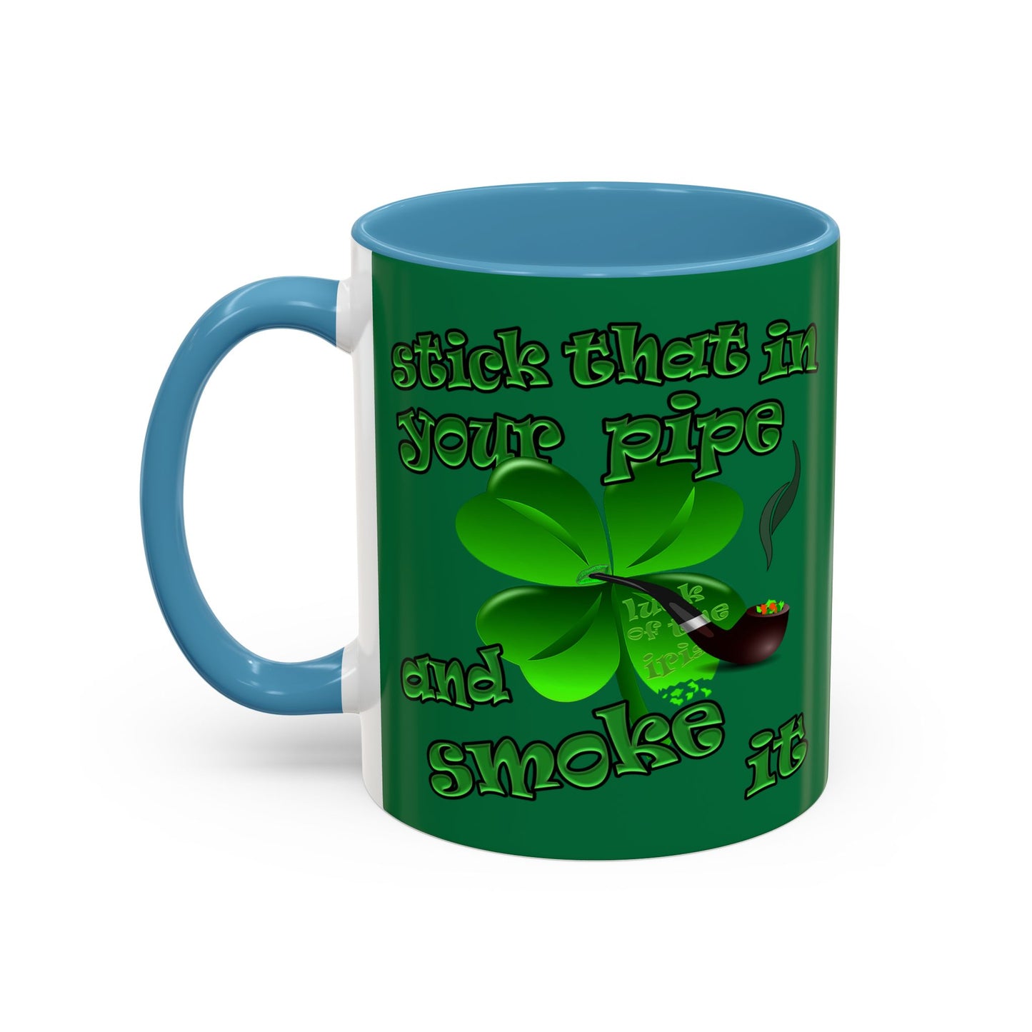 celtics logo - Accent Mug (dark green)