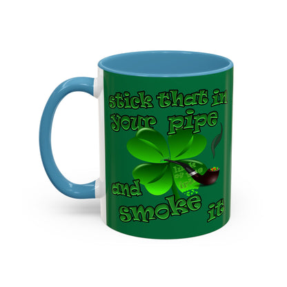 celtics logo - Accent Mug (dark green)