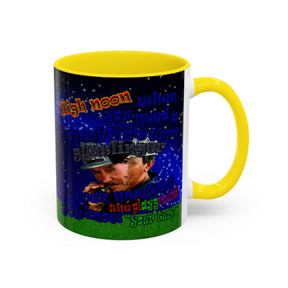 high noon - Accent Mug ('snoops' background)