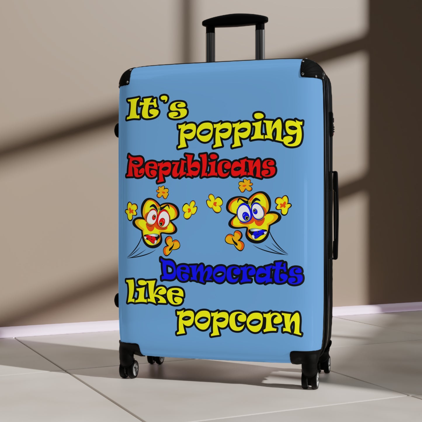 popping like popcorn - Suitcase (light blue)