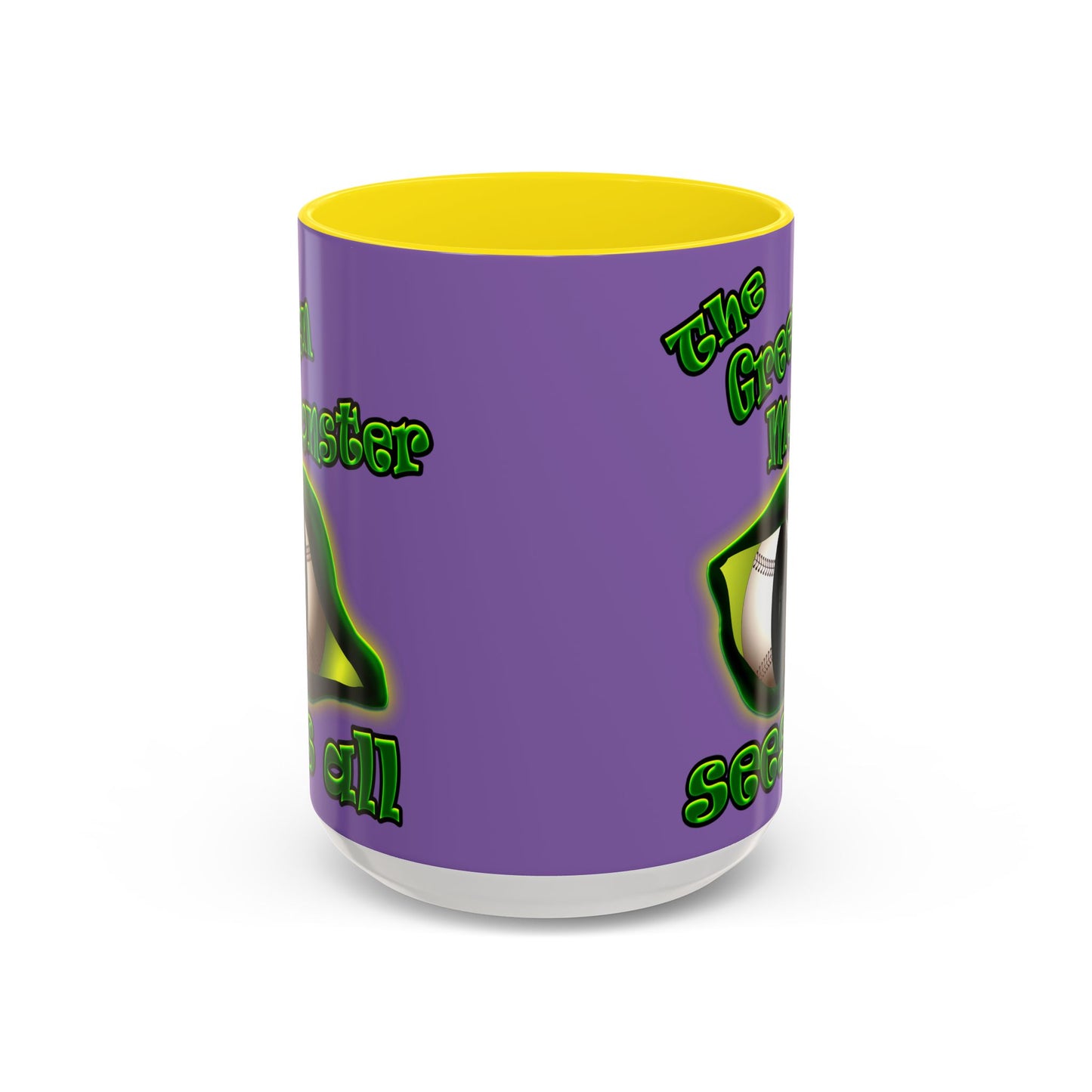 green monster - Accent Mug (light purple)